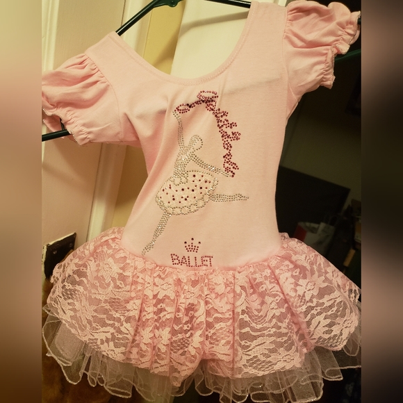 Pink Ballet leotard with tutu - Picture 1 of 9